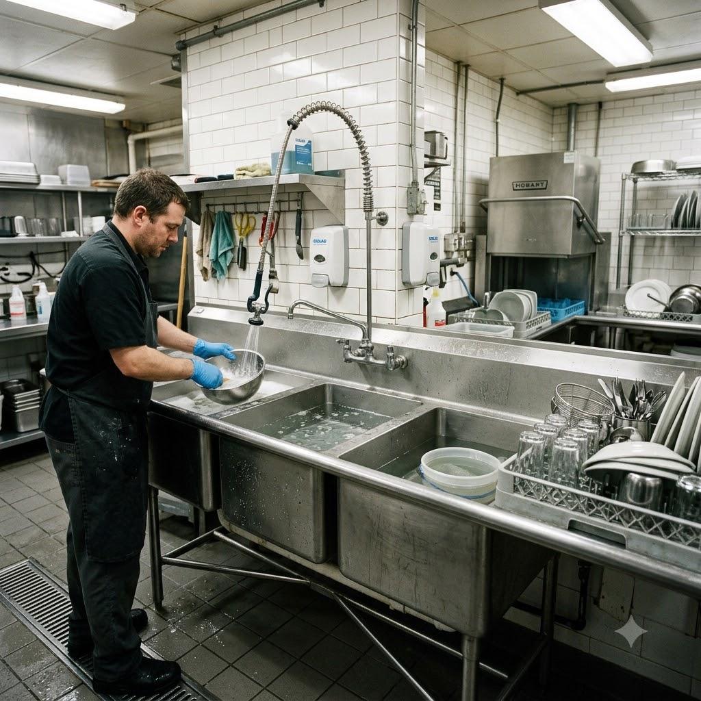 Stainless Steel Sink (3-Compartment) — image 3