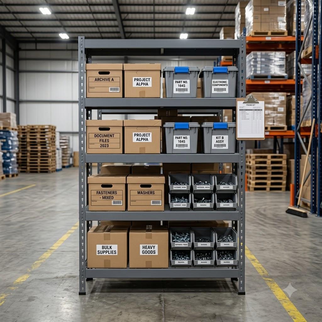 Steel Storage Shelving Unit — image 3